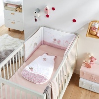 Бортики Для детской кроватки с цветочным рисунком единый размер белый LA REDOUTE COLLECTIONS  фото, kupilegko.ru